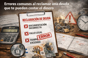 errores reclamar deudas